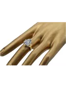 Pierścionek Cyrkonia 14k żółte złoto Vintage Biżuteria vrc369y